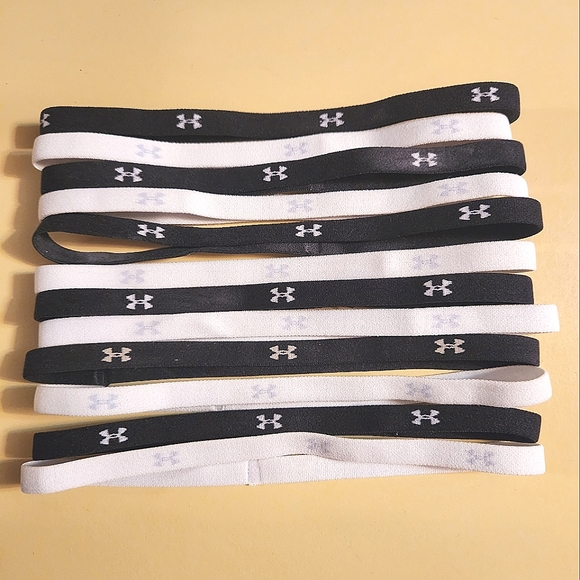 Under Armour Accessories - Under Armour Set Of 12 Logo Headbands (6 White, 6 Black)